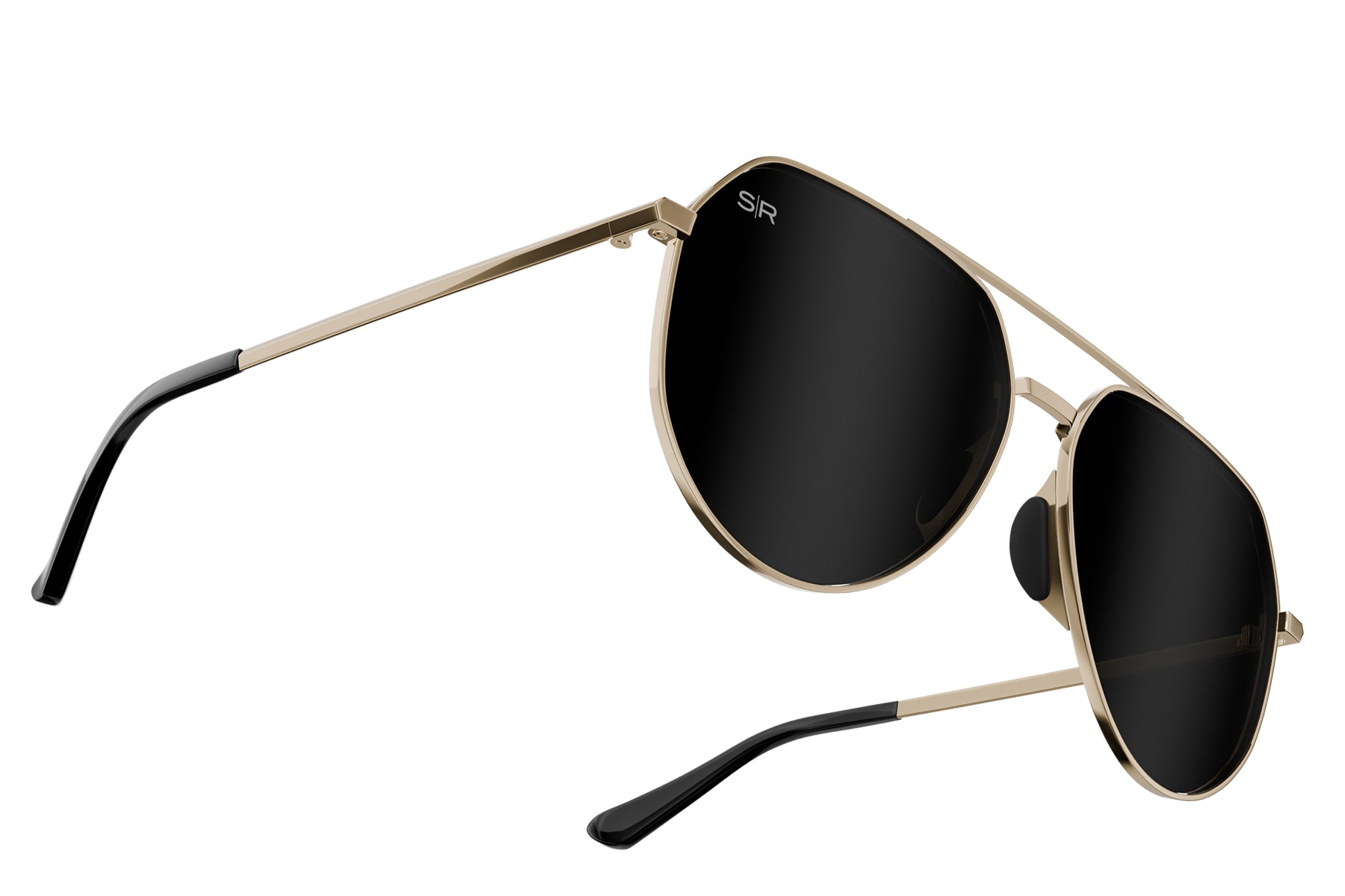 Tangle Free Aviator Hex - Black Gold Polarized - Image 2