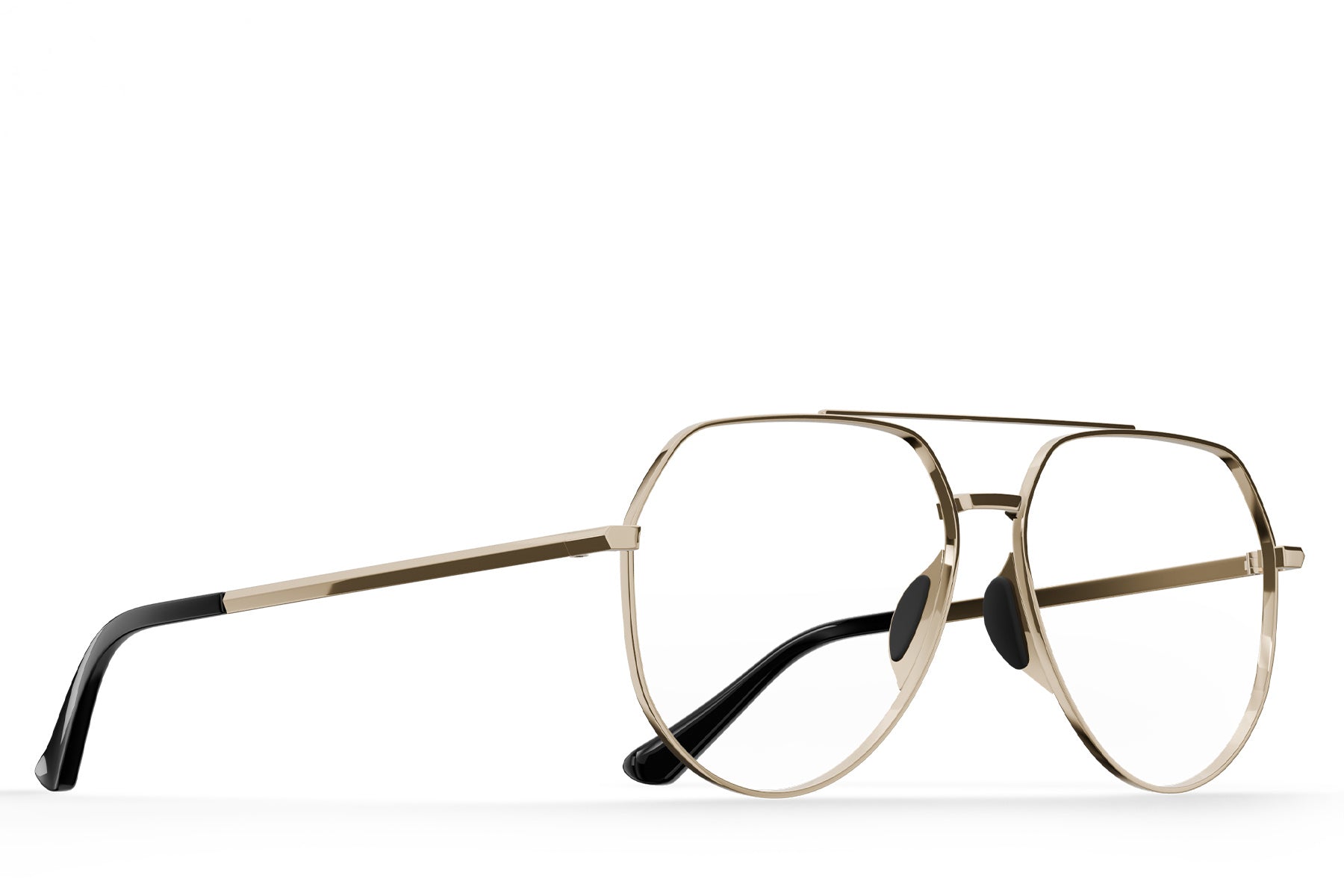 Tangle Free Aviator Hex Rx - Gold - Image 2