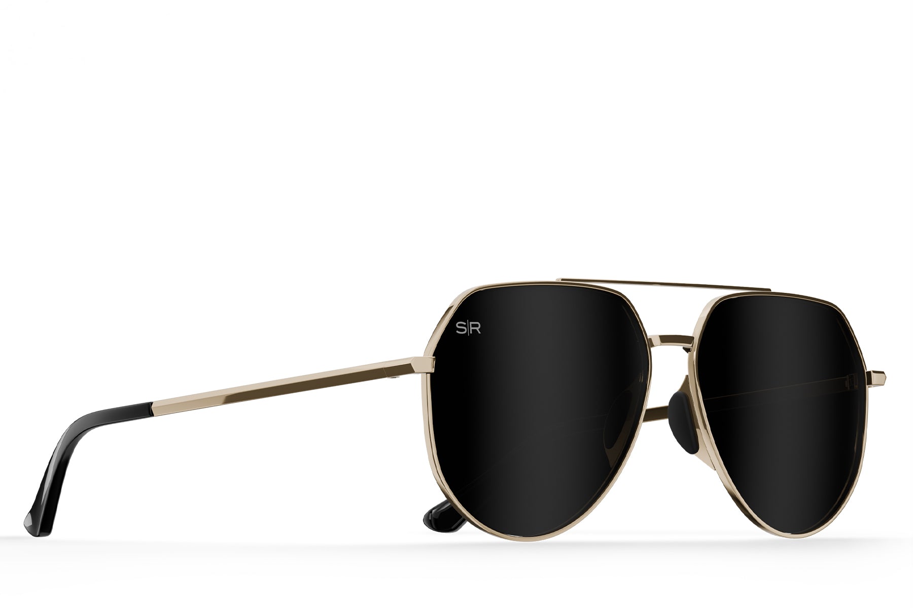 Tangle Free Aviator Hex - Black Gold Polarized - Image 3