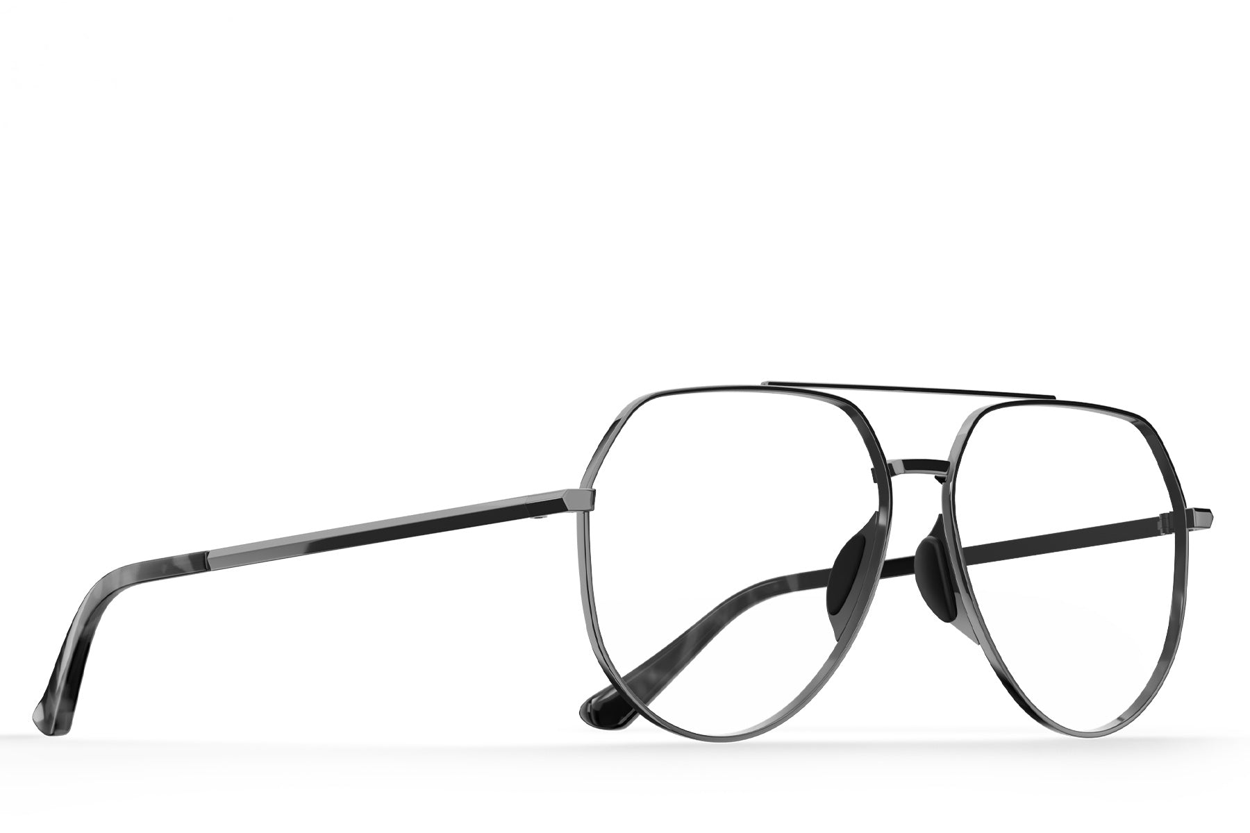 Tangle Free Aviator Hex Rx - Silver - Image 2